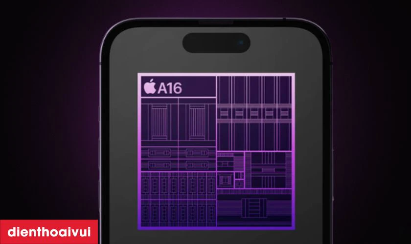Chip A16 Bionic mạnh mẽ, hiệu năng vượt trội, tiết kiệm pin
