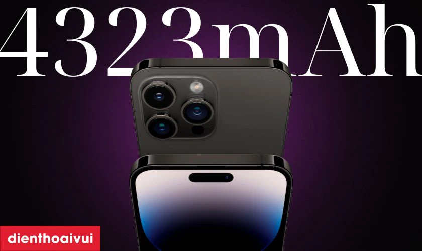 Dung lượng pin 4323mAh, hỗ trợ sạc nhanh và sạc không dây