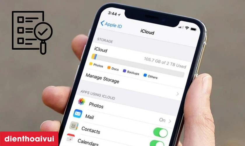 Test iCloud có bị ẩn/khóa