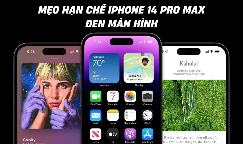 Mẹo hạn chế iPhone 14 Pro Max bị đen màn hình mà vẫn có tiếng