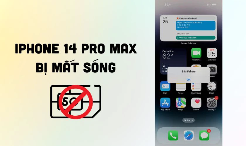 iPhone 14 Pro Max bị mất sóng là tình trạng gì?