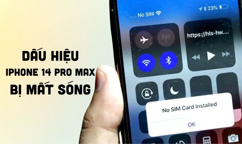 Dấu hiệu iPhone 14 Pro Max bị mất sóng