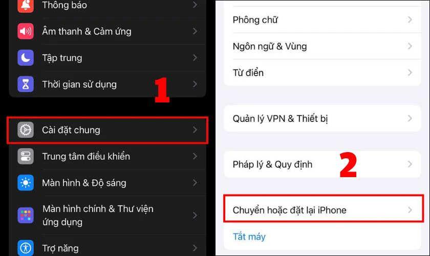 Đặt lại cài đặt mạng trên iPhone 14 Pro Max