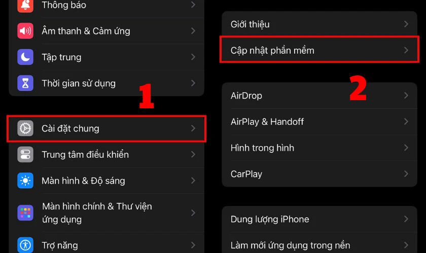 Cập nhật phần mềm iOS mới nhất