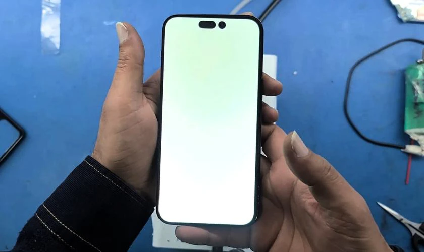 iPhone 14 Pro Max bị trắng màn hình có nên thay màn