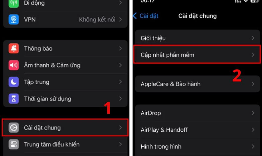 Cập nhật iOS lên phiên bản mới nhất