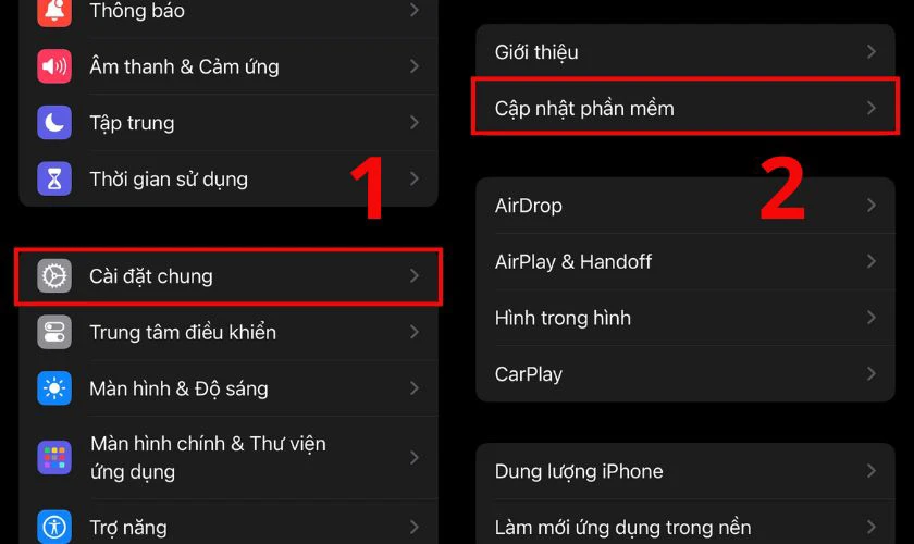 Cập nhật iOS và ứng dụng máy ảnh