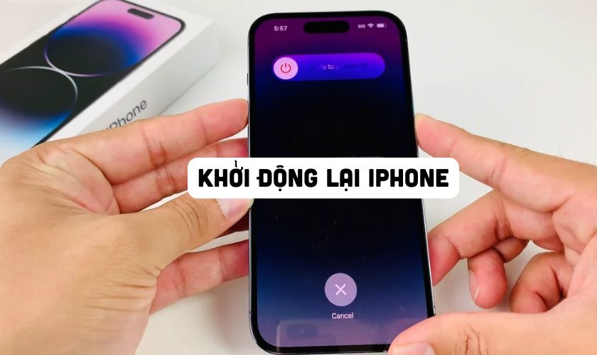 Khởi động lại iPhone