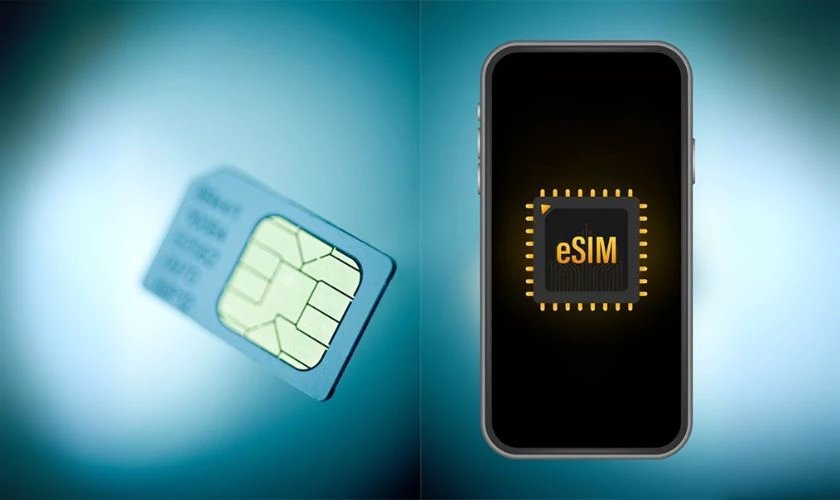 Một số máy có cả hai mục ICCID và Thêm eSIM