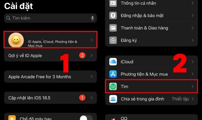 Cách thiết lập định vị iPhone 14 khi tắt nguồn