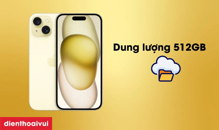 Dung lượng 512GB lưu trữ khủng