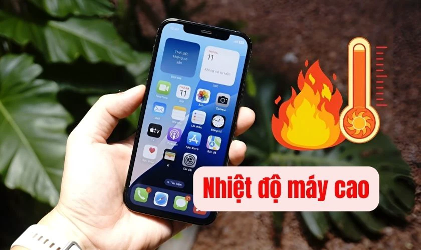 Nhiệt độ máy cao làm giảm hiệu suất xử lý