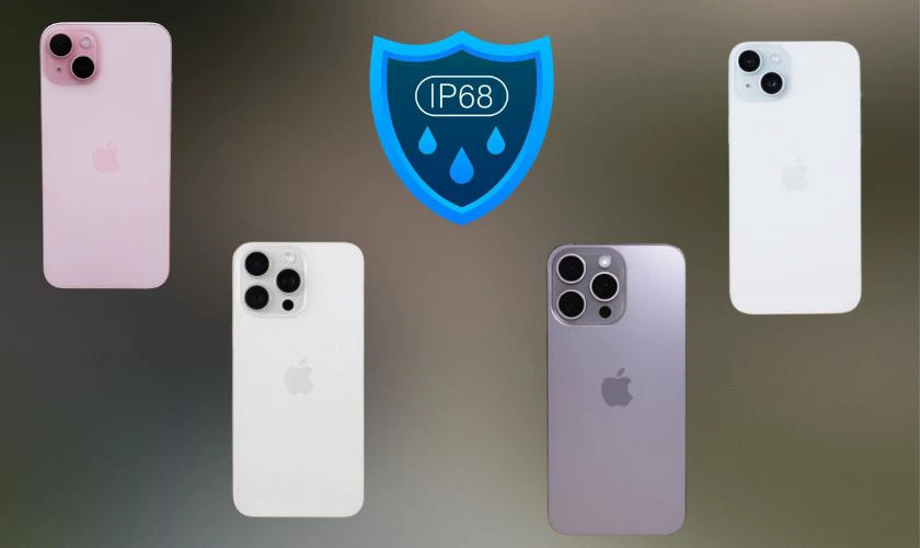 So sánh chỉ số chống nước của các phiên bản iPhone 15