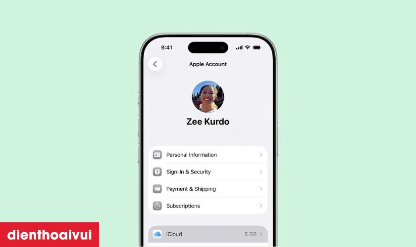 Kiểm tra iCloud bị ẩn