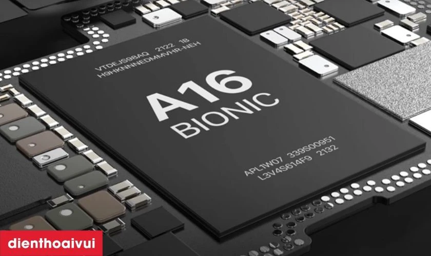 Hiệu năng ổn định với chip A16 Bionic