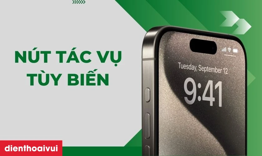 Nút tác vụ tùy biến truy cập nhanh tiện lợi