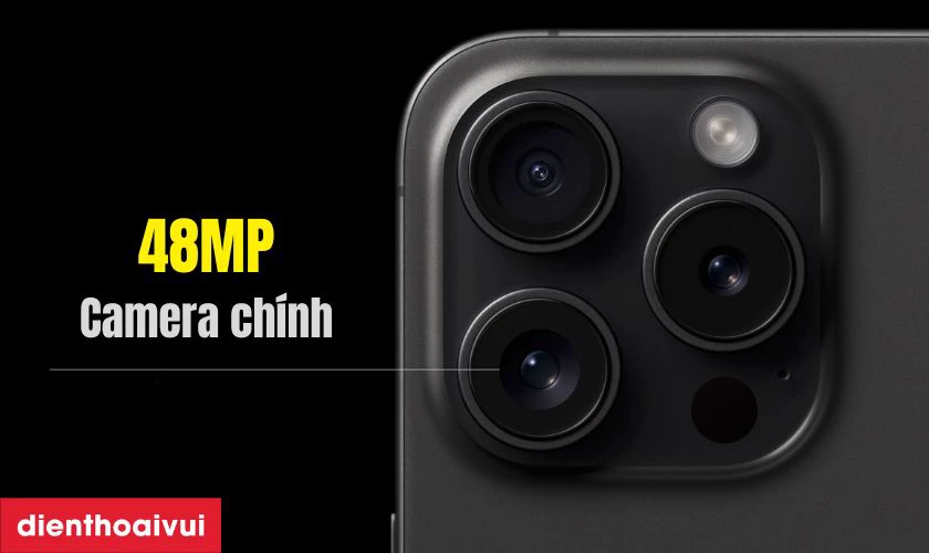 Camera chính 48MP chụp ảnh sắc nét