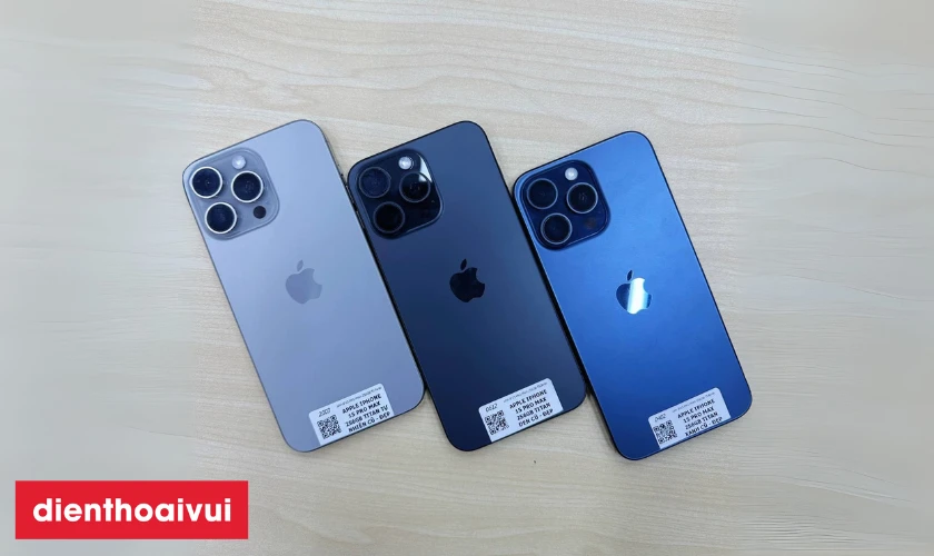màu sắc iphone 15 pro max 256gb cũ đẹp
