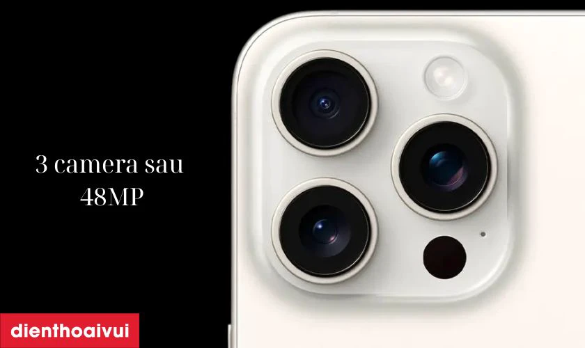 Nắm bắt mọi khoảnh khắc với cụm 3 camera sau 48MP