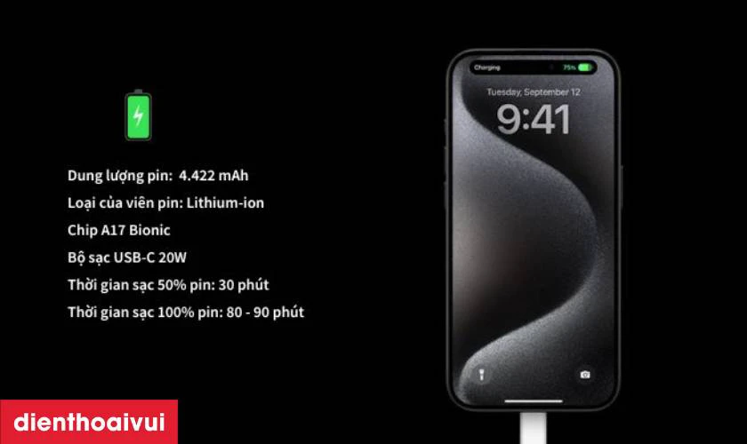Dung lượng pin ấn tượng