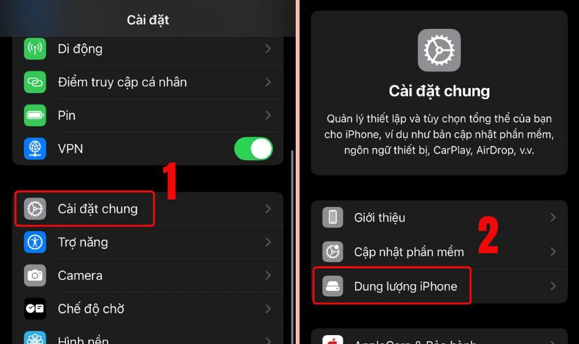 Xóa bớt ứng dụng nặng, dọn dẹp bộ nhớ