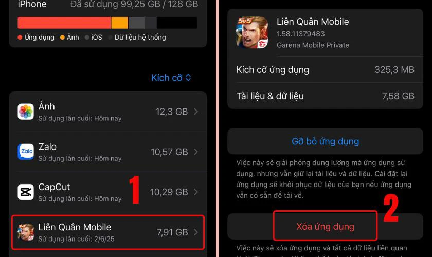 Xóa ứng dụng không cần thiết