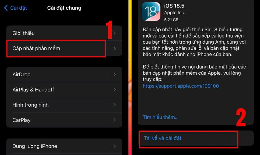 Cập nhật lên phiên bản iOS mới nhất