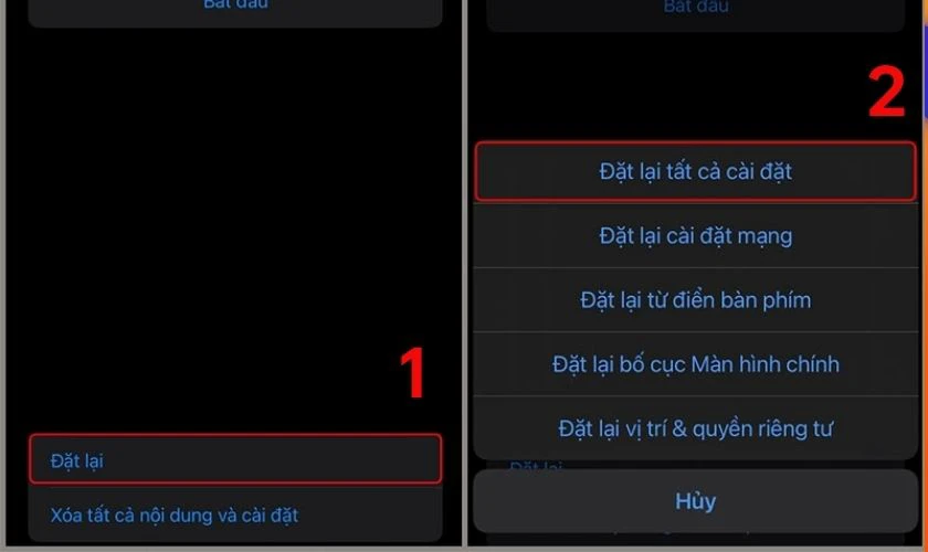 Khôi phục cài đặt gốc nếu nghi do xung đột phần mềm