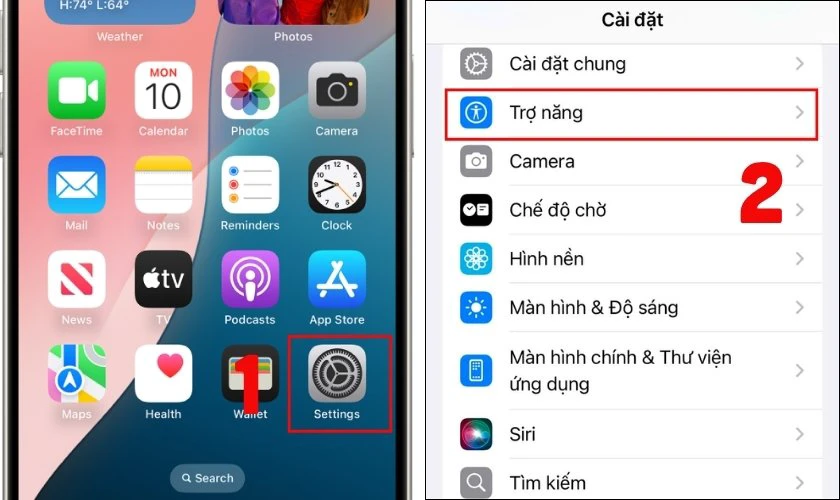 Cách bật nút home ảo trên iPhone 15 Pro Max