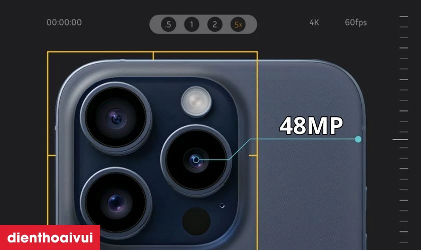 Camera góc siêu rộng 48MP tích hợp nhiều tính năng quay chụp chuyên nghiệp