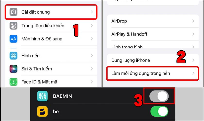 Tắt các ứng dụng nền không cần thiết