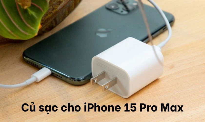 iPhone 15 Pro Max dùng củ sạc bao nhiêu W