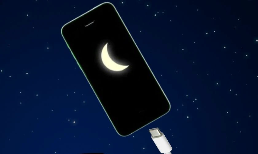Tình trạng pin ảo, pin chai nếu sạc iPhone 15 qua đêm