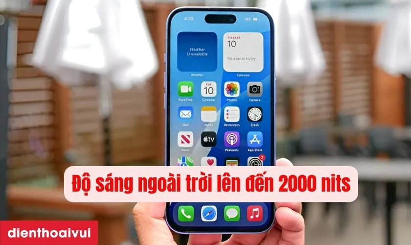 iPhone 16 được trang bị màn hình Super Retina XDR OLED 6.1 inch
