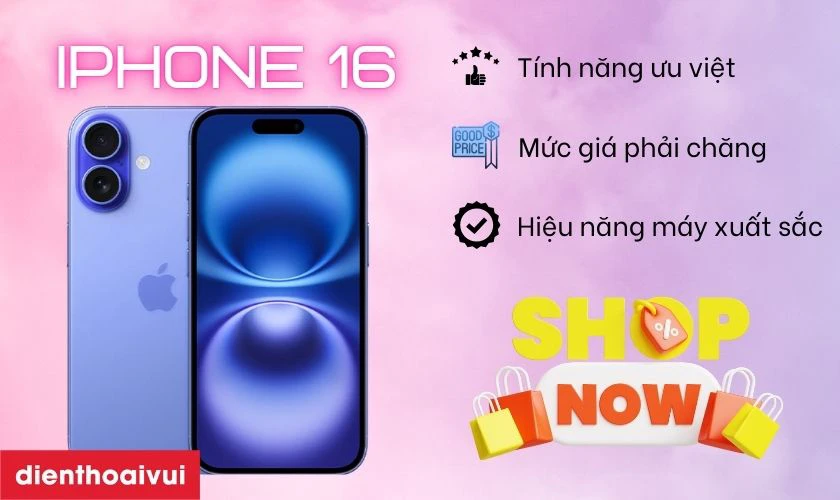 iPhone 16 là dòng chiến phẩm sở hữu con chip A18 mang đến hiệu năng vô cùng mạnh mẽ