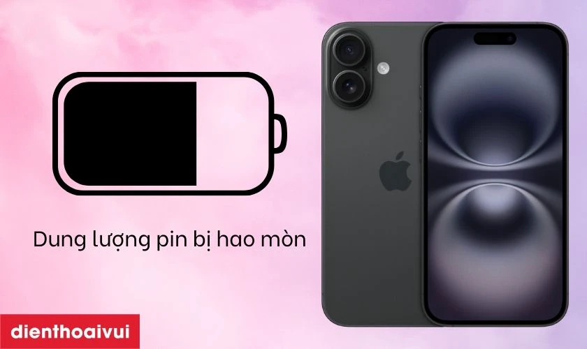 iPhone 16 cũ sẽ có hao hụt ít nhiều về pin