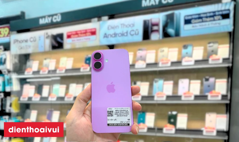 iPhone 16 pro max cũ màu hồng