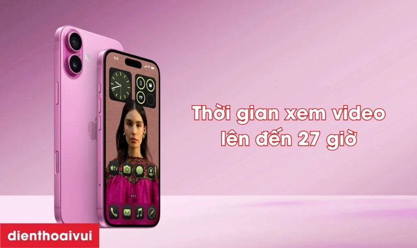 Pin bền bỉ và hỗ trợ sạc nhanh tiện lợi