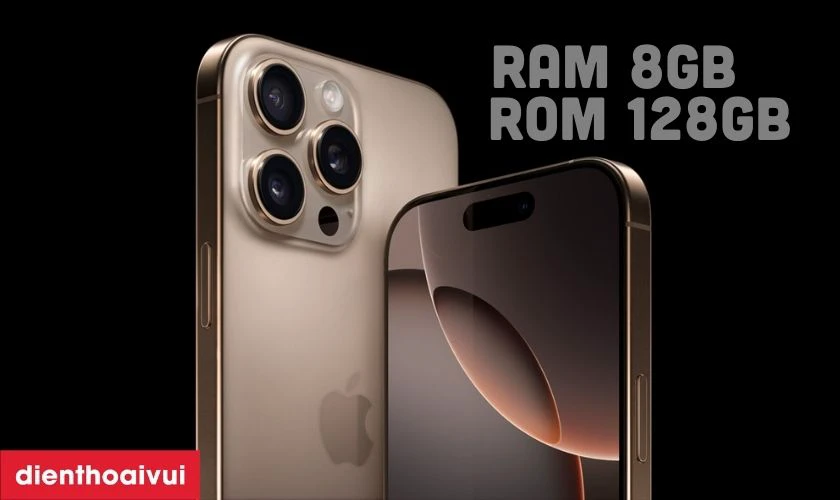 RAM 8GB và bộ nhớ trong 128GB lưu trữ dữ liệu thoải mái