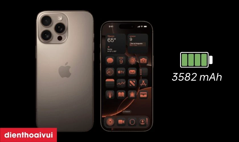 Pin 3582 mAh, hỗ trợ sạc nhanh, đồng h&agrave;nh suốt cả ng&agrave;y d&agrave;i