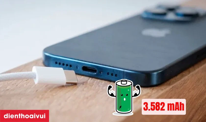 Dung lượng pin lớn hơn, thời gian sử dụng lâu dài
