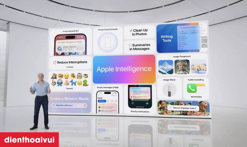 Apple Intelligence v&agrave; c&aacute;c t&iacute;nh năng AI th&ocirc;ng minh