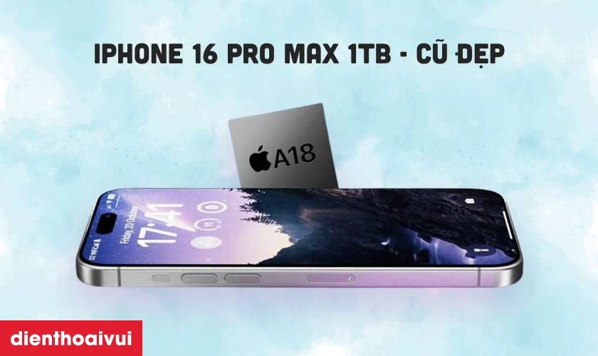 Hiệu năng mạnh mẽ với chip Apple A18 Pro