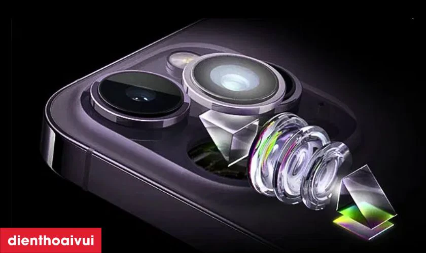 Cụm camera 3 ống kính cảm biến chính 48MP