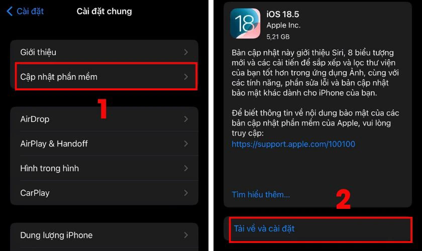 Cập nhật hệ điều hành iOS mới nhất