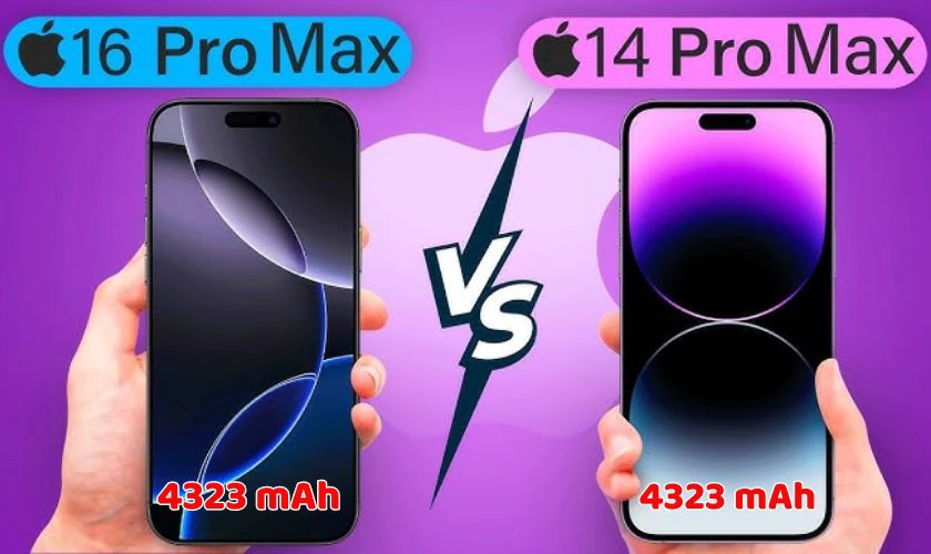 iPhone 16 Pro Max có dung lượng và công nghệ pin tối ưu hơn iPhone 14 Pro Max