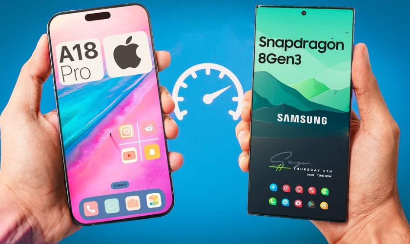 iPhone 16 Pro Max vs Samsung S25 Ultra về Hiệu năng