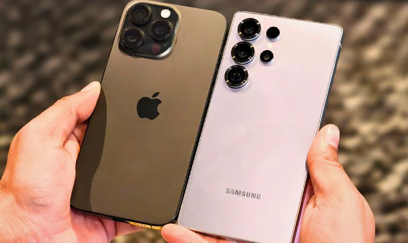 iPhone 16 Pro Max vs Samsung S25 Ultra thiết kế khác nhau như thế nào