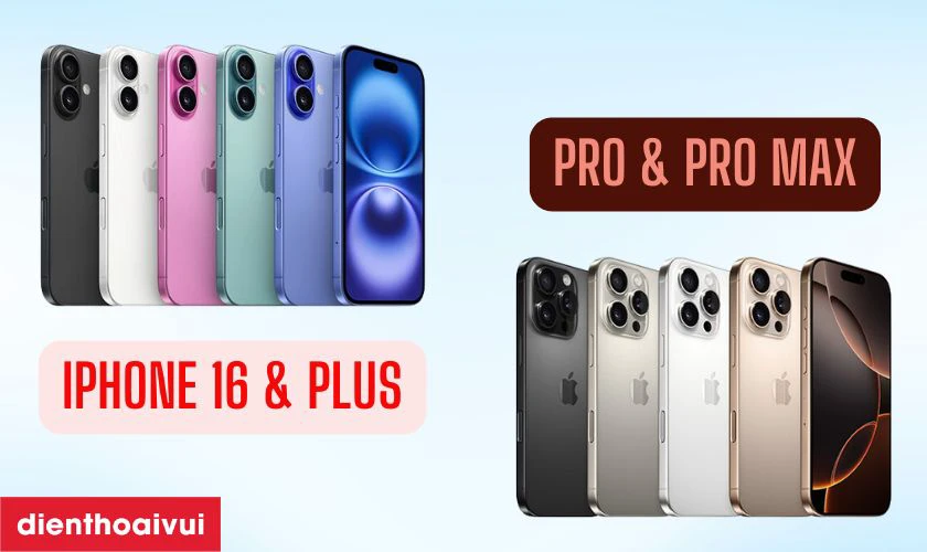 iPhone 16 series cũ có bao nhiêu màu?