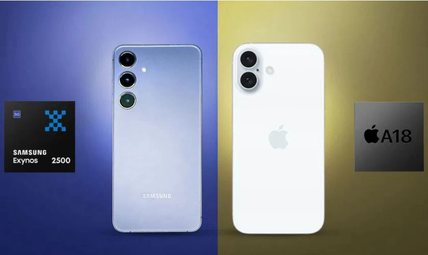 iPhone 16 vs Samsung S25 chip